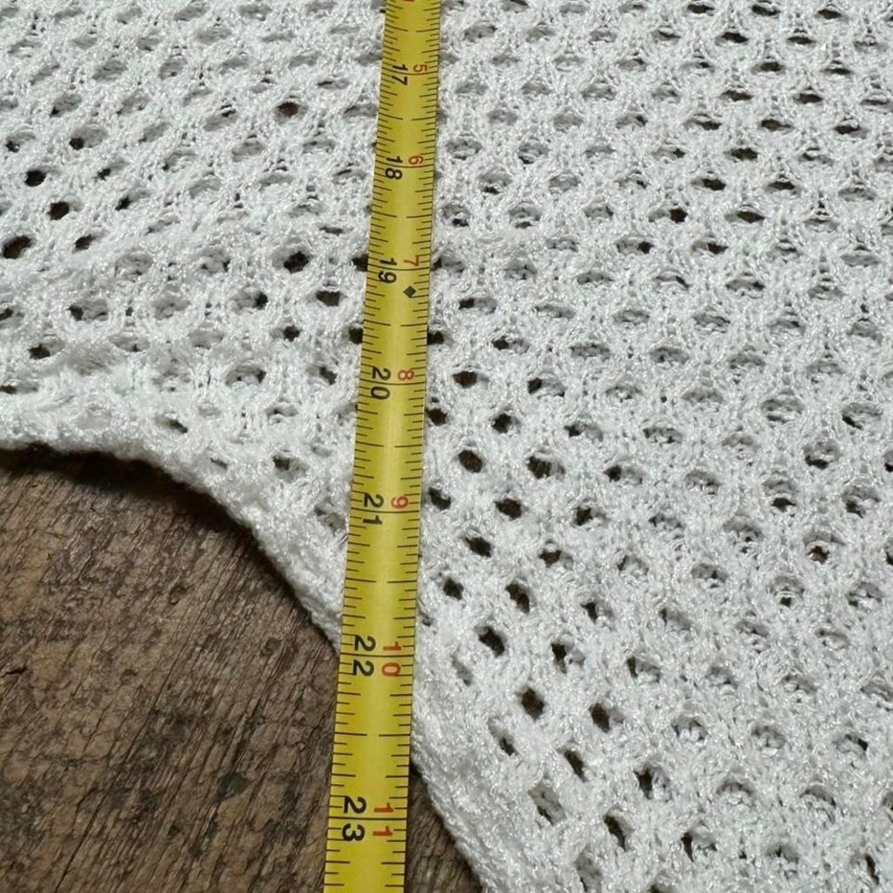 Express‎ White Crochet Open Knit Sweater Womens Small Beachy Boho Layering - Picture 7 of 10